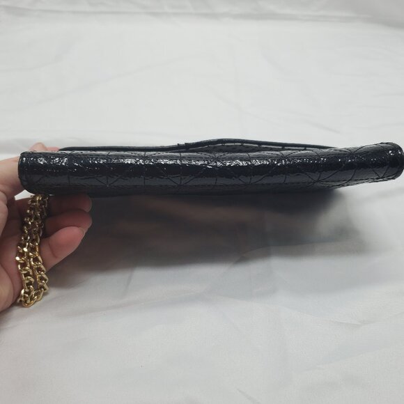 Studded Black Wallet With Removable Chain and Pink Interior - Picture 7 of 7